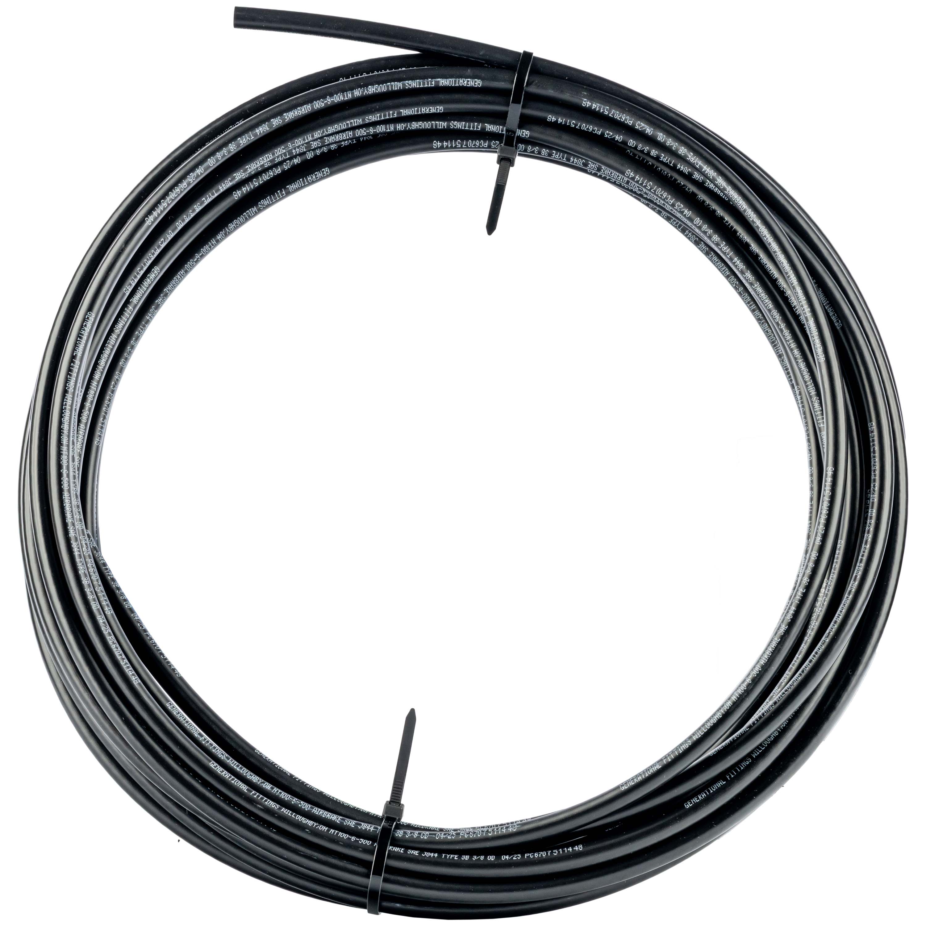 <ul><li>Heat and light stabilized seamless single wall extruded nylon tubing.</li><li>This tubing conforms to SAE specification J833 type A. </li><li>The A refers to non-reinforced tubing.</li><li>Temperature range: -40°F to +200°F (-40°C to +93°C)</li><li>Maximum working pressure: 150 PSI</li><li>Meets D.O.T. FMVSS 106</li></ul>|